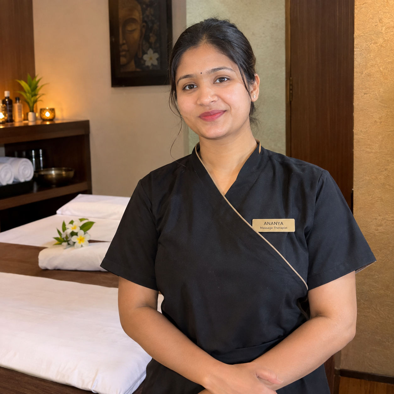 Spa therapist at Swarna Spa in Cuttack