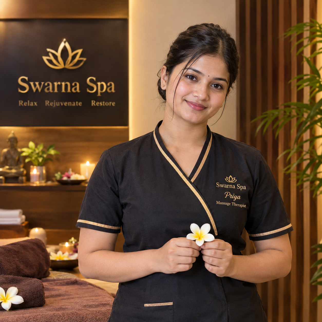 Wellness massage therapist at Swarna Spa Cuttack