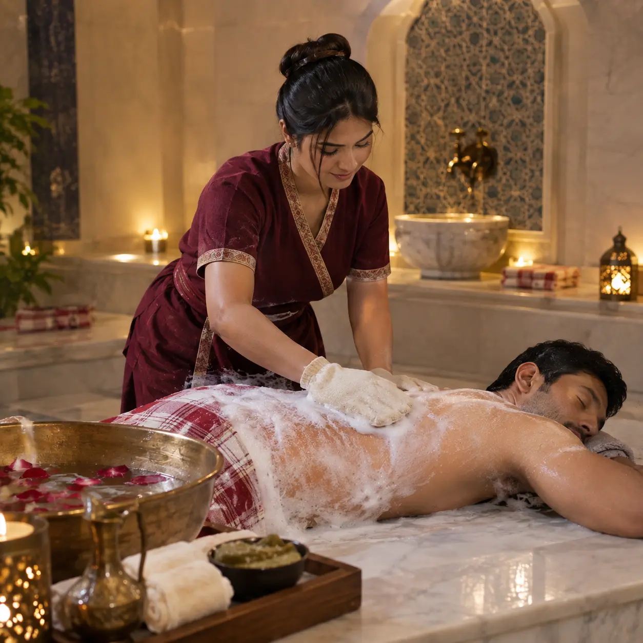 Relaxing Hammam bath experience at Swarna Spa in Cuttack